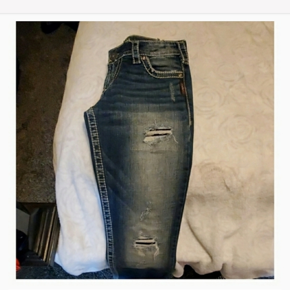 Silver "Pioneer" Bootcut Jeans 27/33